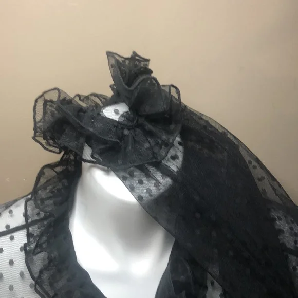 NWT Ups & downs black sexy lace shirt - Picture 6 of 6